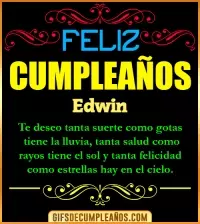 Frases de Cumpleaños Edwin